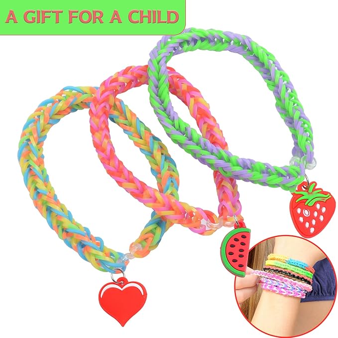 JIYAKO 2000+Rubber Band Bracelet Kit, Loom Bracelet kit,Bracelet Making kit,Friendship Bracelet kit