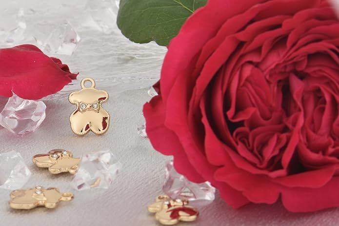 Pack of 20 Rhinestone Charms Gold Plated Pendants Pave Crystal Accessories for Necklace Bracelet Jewelry Making DIY Crafting