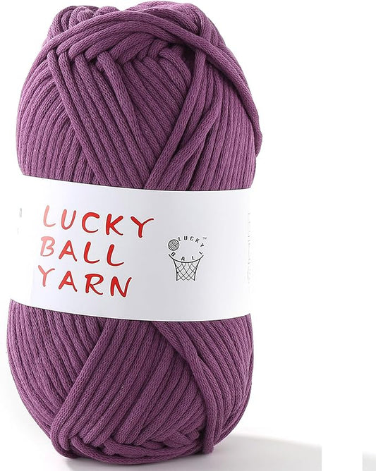100g Soft Yarn for Crocheting,Crochet Yarn for Sweater,Hat,Socks,Blankets(Purple)