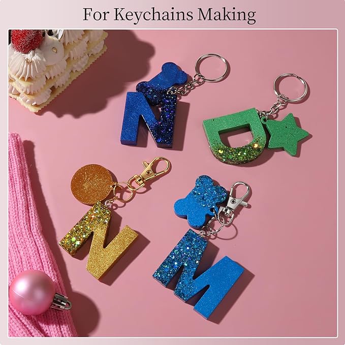 LEOBRO 968pcs Keychain Making Kit, Keychain Clip and Key Ring, Jump Rings for Jewelry Making, Lobster Claw Clasp, Key Chain Making Kit, for Keychains, Jewelry, Purse Making