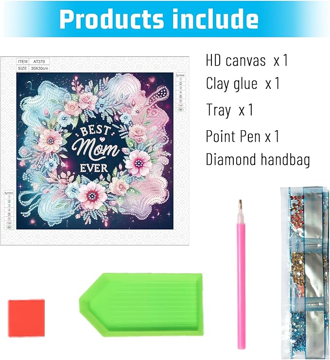 LazyFold Diamond Art Painting Kits for Adults, DIY Flower Special Shape Diamond Art Kits for Beginners, Crystal Rhinestones Diamond Art Painting for Home Wall Decoration Gift 12×12inch