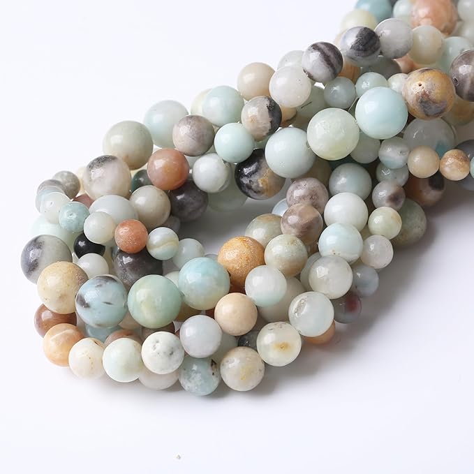 4MM 88PCS Fancy Stone Beads for Jewelry Making DIY Gemstone Round Crystal Bracelet Necklace