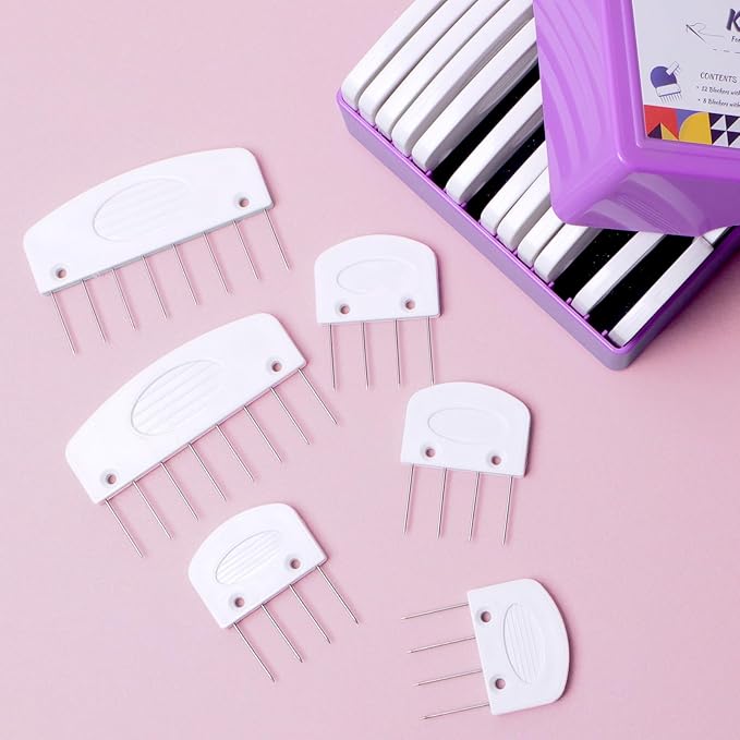 20 Pcs Knit Blocking Pins Knit, Knit Blockers Combs for Blocking, Knitting Pins Kit Knitting Tools Knitter Crochet Sewing Lace or Needlework Projects Tools Device