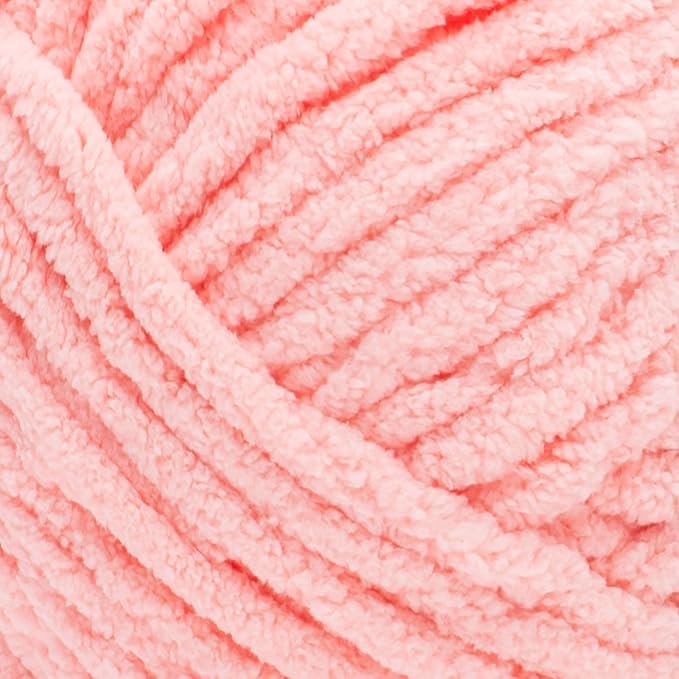 Bernat BABY BLANKET BB Coral Blossom Yarn - 1 Pack of 10.5oz/300g - Polyester - #6 Super Bulky - 220 Yards - Knitting/Crochet