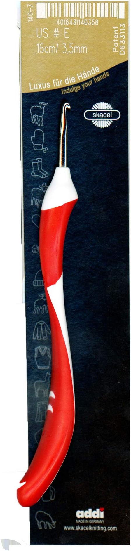 addi Crochet Hook Swing 6.25 inch (16cm) Size US C (3.0mm)
