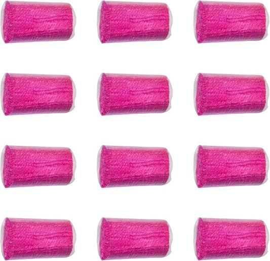 Yglnden 12 Rolls Latch Hook Kit Colorful Yarn Bundles Cut Rug DIY Latch Hook Yarn for Handmake Craft Sewing Knitting for Adults (Red#07)