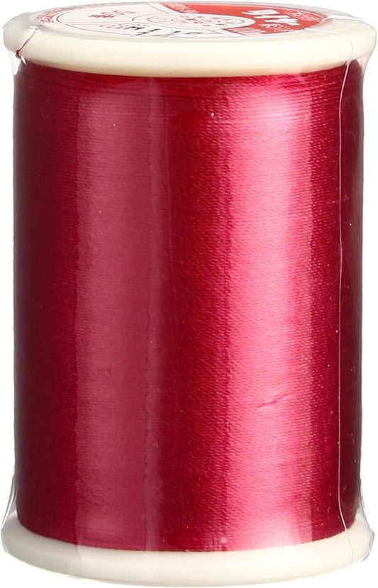 Superior Threads Tire Silk #50 3-Ply 50-Weight High Sheen Silk Embroidery Quilting Sewing Thread - 109 Yard Spool (#140 Deep Pink)