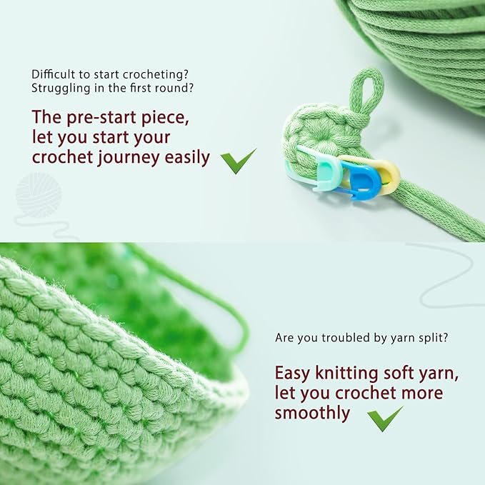 CrochetBox Crochet Kit for Beginner, Highland Cow and Owl Learn How to Crochet Stuffed Animals Gift for Adults and Teen(), Knitting Set with Yarn Hook Stitch-by-Stitch Video Tutorial