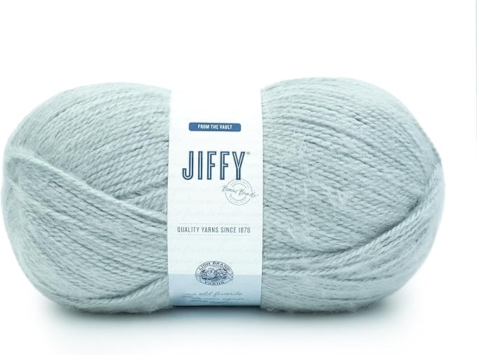 Lion Brand Yarn Jiffy Bonus Bundle, Acrylic Yarn for Crochet, Aero, 1 Pack