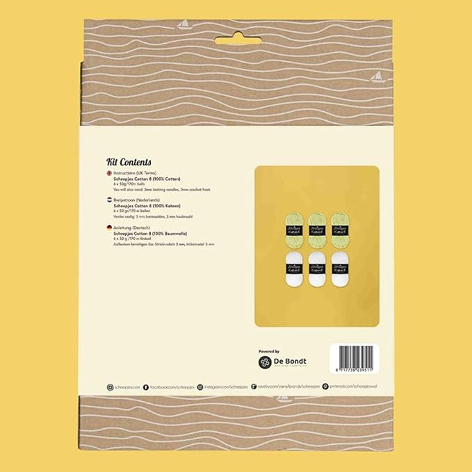 Scheepjes Clean Sweep Tea Towels Knit Kit - 1pc Versatile Crafting Supplies
