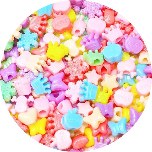 IOOLEEM Shaped Pony Beads,700pcs Beads for Bracelets Making, Friendship Bracelets & Jewelry Making.