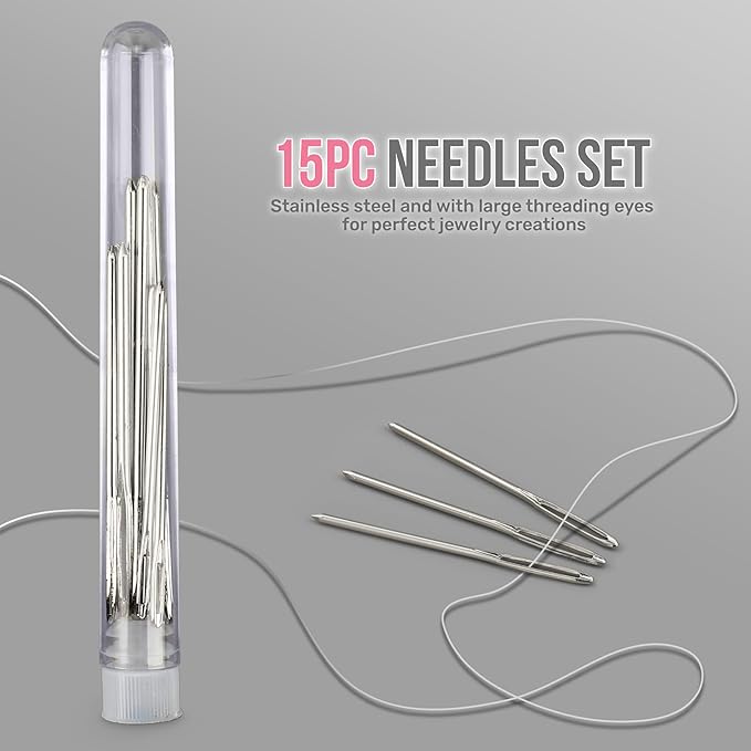 Hi-Spec Jewelry Making Supplies Kit for Adults with Findings Accessories Box Set. Pliers & Wires for Handmade Bracelets, Necklaces, Earrings and Charms Arts & Crafts