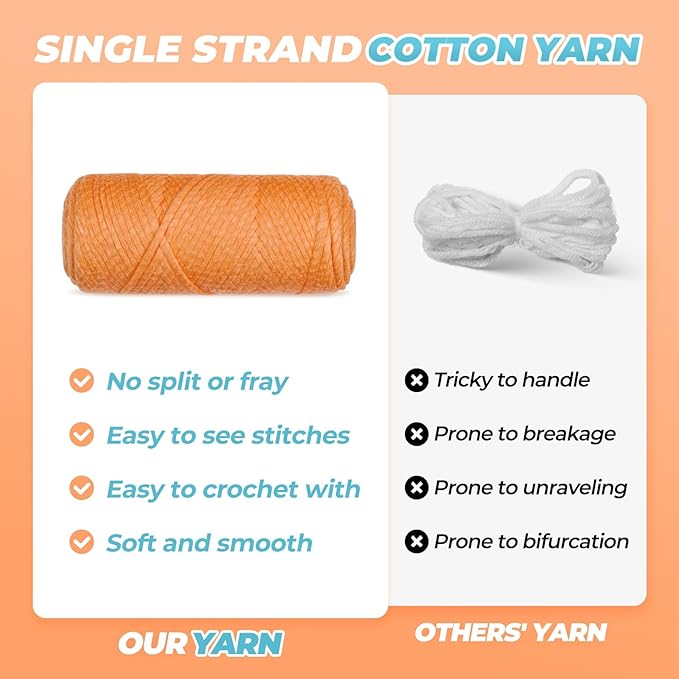 MOREJMTT Crochet kit for Beginners Adults, Learn to Crochet, Include Easy Knitting Soft Yarn, Step-by-Step Video Tutorial, Hook, Holiday Birthday Gift (Orange cat)