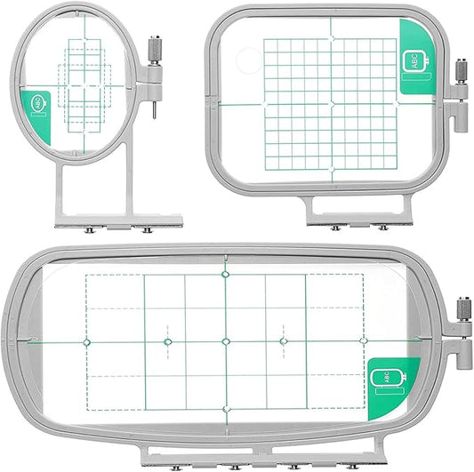 yeqin embroidery hoops 3 in 1 set (sa431+sa432+sa434) for brother se625 se600 se425 se400 pe550d pe540d pe535 pe525 pe500 lb5000 lb7000 lb6800 innovis babylock brother embroidery machine hoop