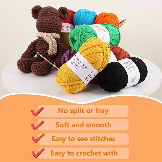 200g Yarn for Crocheting,Soft Yarn for Crocheting,Crochet Yarn for Sweater,Hat,Socks,Blankets(Green)