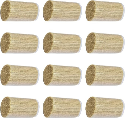 Yglnden 12 Rolls Latch Hook Kit Colorful Yarn Bundles Cut Rug DIY Latch Hook Yarn for Handmake Craft Sewing Knitting for Adults (Light Brown #33)