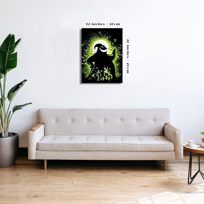Youtheart Painting with Diamonds Oogie Boogie Diamond Art Halloween, 5D Full Drill Cross Stitch Embroidery Kits, DIY Wall Décor