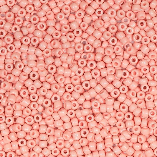 Bala&Fillic Light Pink Color 3mm Seed Beads About 3600pcs/100Grams in Bag, 8/0 Glass Craft Beads for Making Bracelet and Necklace (Light Pink)