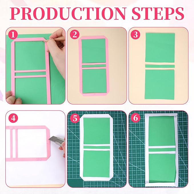 9Pcs Book Binding Easy Scrapbooking Tools, Bookbinder Stencils and Cutter Guide Kit, L T I Ruler + Corner Miter + Eyelet Guiding Bookbinding Tools for Notebook Calender Junk Journal Handbook(Blue)