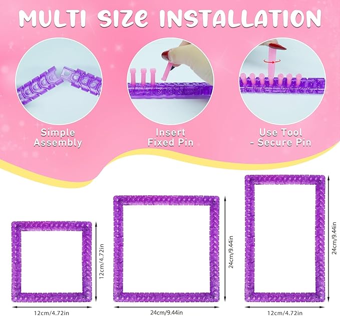 BLISSIQUEE Weaving Loom for Kids, 12 Colors Pot Holder Loom Kit 288 Loops Potholder Looms DIY Arts and Crafts Supplies Weaving Kit for Ages 6 7 8 10 12 13 Years Old