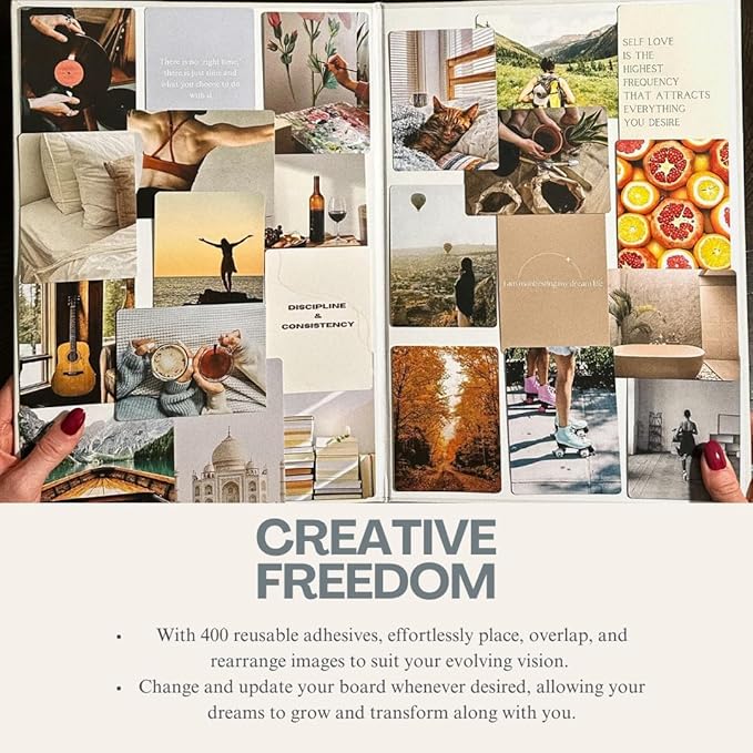 Daily Dopamine 2026 Vision Board Kit - Vision Board Kit Supplies, Collage Images, Dream Board, & Mood Board - 150 Vision Board Images and Inspiring Quotes - Affirmation Cards & Goal-Setting