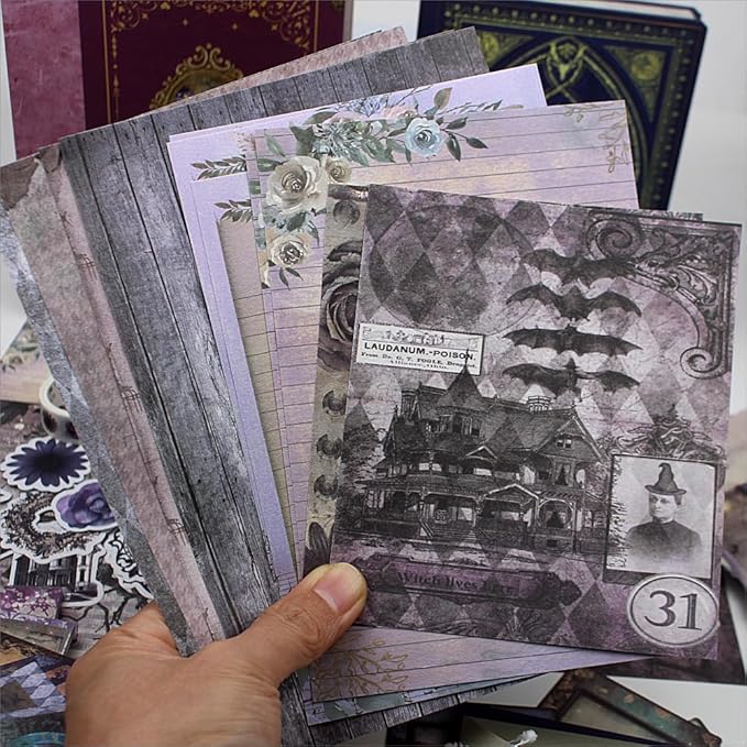 Diuhofart Ultimate Vintage Scrapbook Supplies & Junk Journal Kit - A6 Retro Notebook, Aesthetic Stationery Supplies, Craft Gift Set for Women, Perfect for Journaling & Scrapbooking