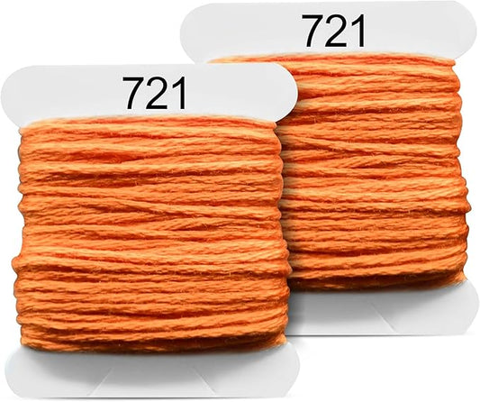 Embroidery Floss Kit and Refills - Cotton Threads - DMC Color Coding for Cross Stitch, String Crafts, Friendship Bracelets