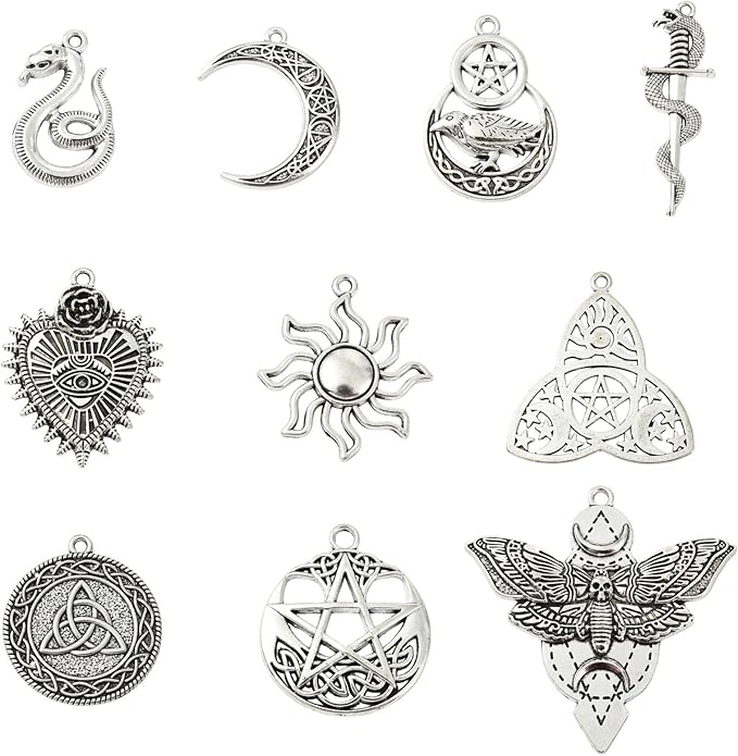 Antique Silver Cross Drink Insect Animal Theme Charms for DIY Jewelry Bracelet Necklace Earring Keychain Decor
