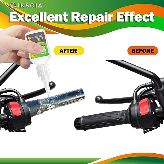 Grip Glue, 20g Quick Dry Handlebar Grip Adhesive for Motorcycle, Dirt Bike, ATV, Bicycle, Ebike & Snowmobile – Quick-Dry, Waterproof, Flexible Repair Clear Glue