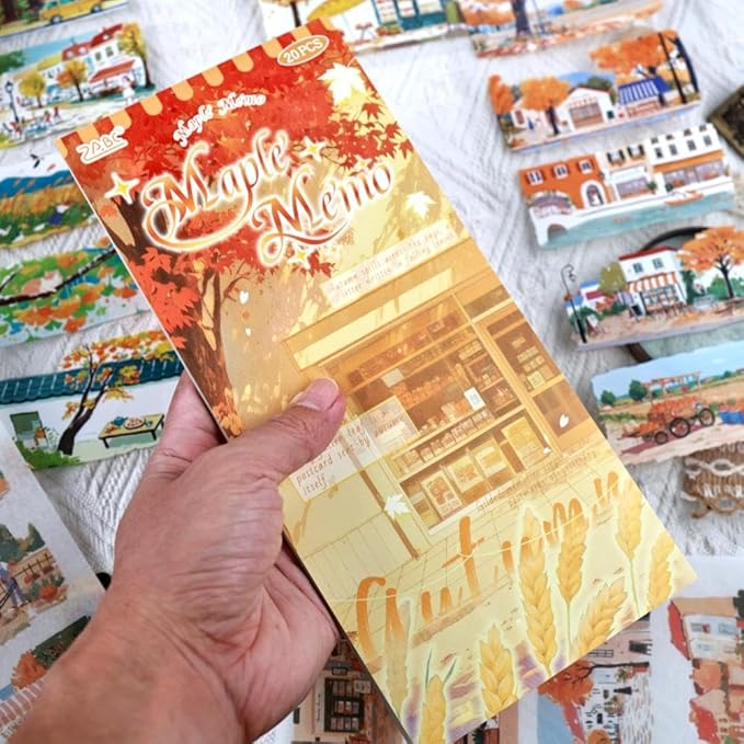 Journal Sticker Book for Junk Journaling, Transparent PET Seasons Landscape Stickers for Scrapbook Supplies, Scrapbooking, 20 Large Pre-Cut Stickers Sheets 9.25 x 6.65 inches