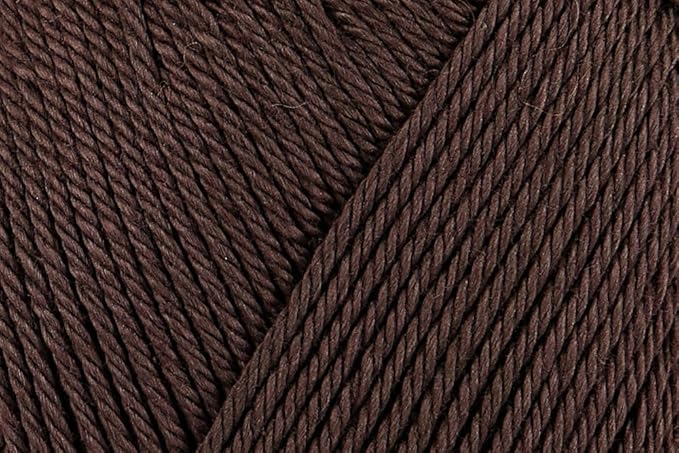 5 Skein/Pack Schachenmayr (SMC) Catania Originals Yarn, Each Ball 1.76 Oz (50gr) / 136 Yards (125 m), 100% Mercerized Cotton for Knitting and Crochet Yarn, Sport Weight, 415 - Dark Chocolate
