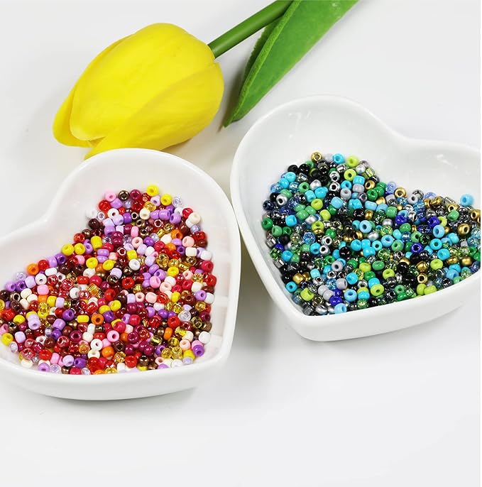 18800Pcs 3mm 48-Color Glass Seed Beads + 260 Alphabet Letter Beads DIY Jewelry Making Kit | Adult Craft Supplies with Elastic String, Charms, Rings for Bracelet Necklace Art Projects