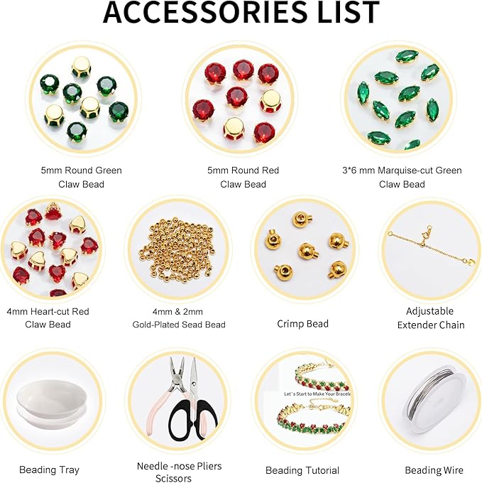 Jewelry Making Kit,Crafts Kits for Adults, Jewelry Making Supplies Kit,Rhinestone Bracelet for Women,Tennis Bracelets for Women,Jewelry Making Kit for Girls,Christmas Gifts for Girls or Grandkids