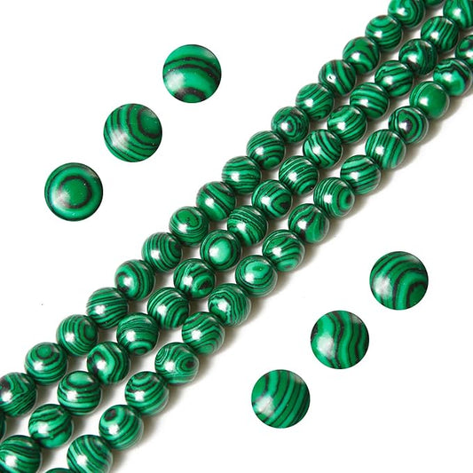 100pcs 8mm malachite beads natural gemstone beads round loose beads for jewelry making