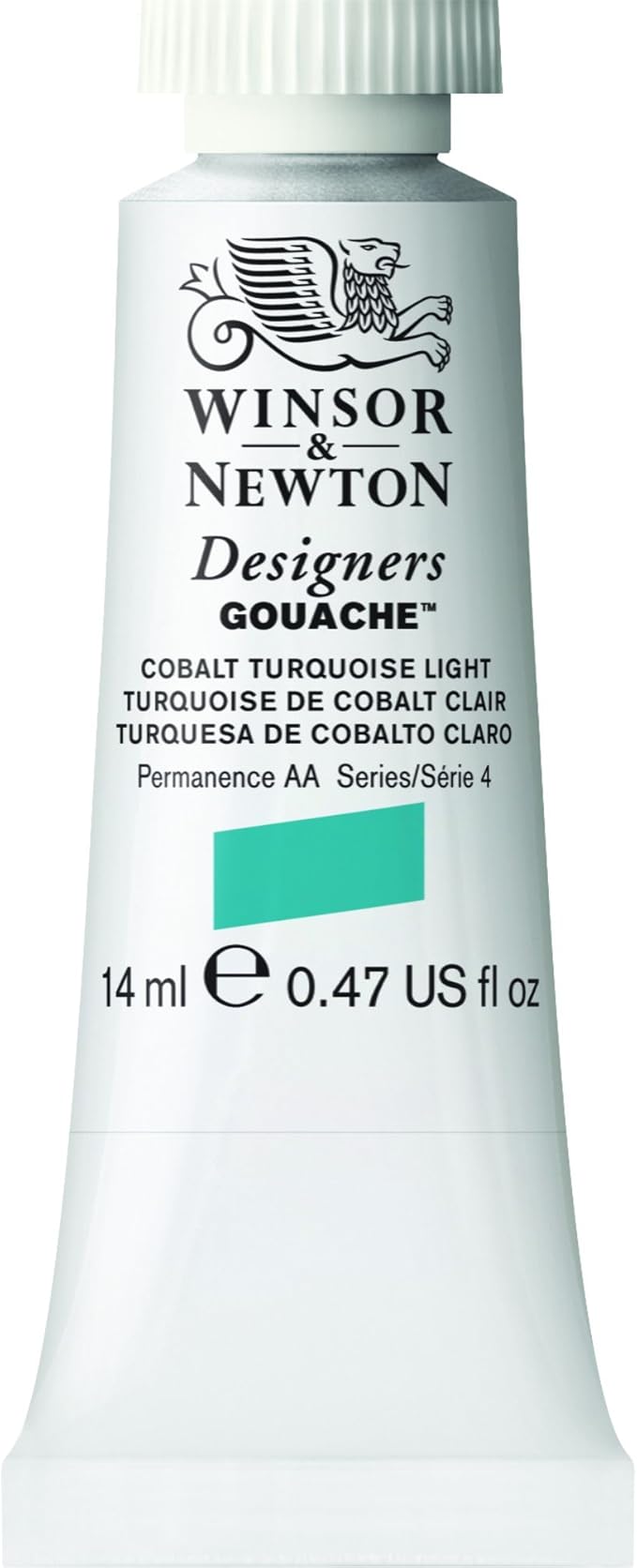 Winsor & Newton Designer's Gouache, 14 ml (0.47oz) tube, Cobalt Turquoise Light