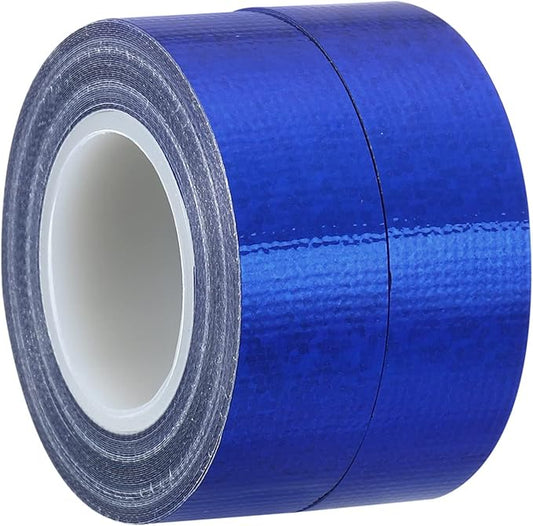 PATIKIL Glitter Sparkle Tape 15mm x 5m, 2 Pack Holographic Art Decorative Masking Tapes Self-Adhesive for DIY Scrapbook Art Craft Wrapping, Blue