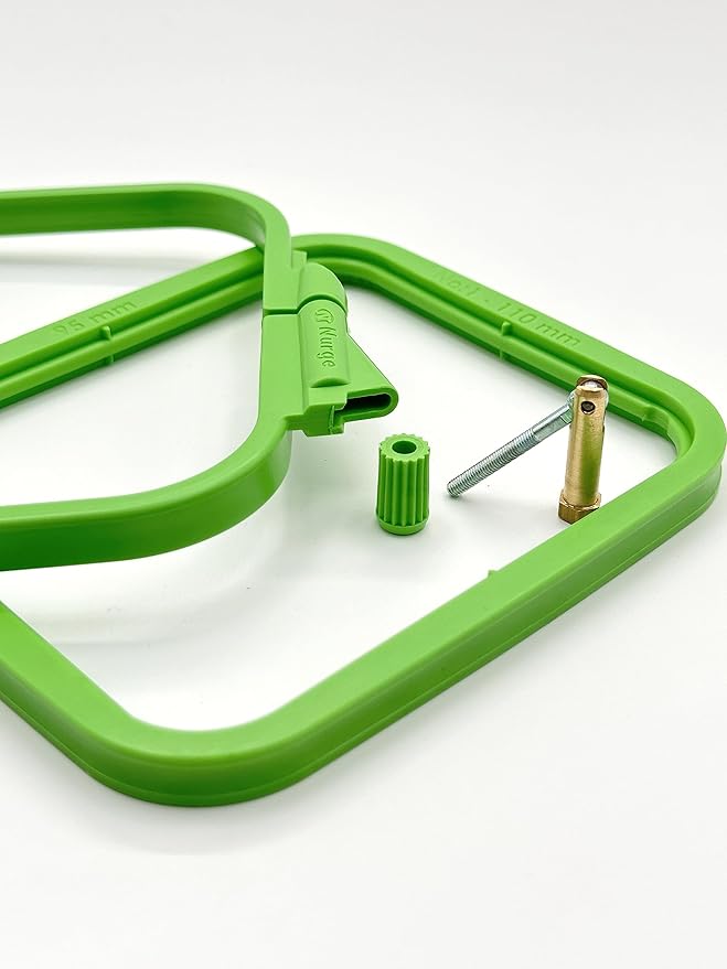 nurge green 4 pcs set plastic square embroidery hoop, cross stitch hoops, punch needle hoop (4 pcs)