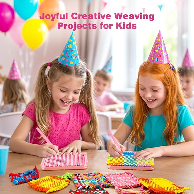 PP OPOUNT Weaving Loom for Kids & Adults, 432 Craft Loops Easy Pot Holder Loom Kit for Girls Ages 6 7 8 9 10 11 12, DIY Arts and Craft Projects for Beginners Making Potholders, Ideal Gifts for Kids