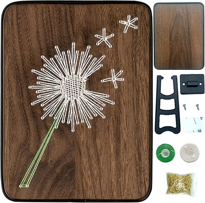 BAZIMA DIY String Art Kit for Beginner,Unique Gift, DIY Dandelion Craft Kit,Craft Kit for Holidays