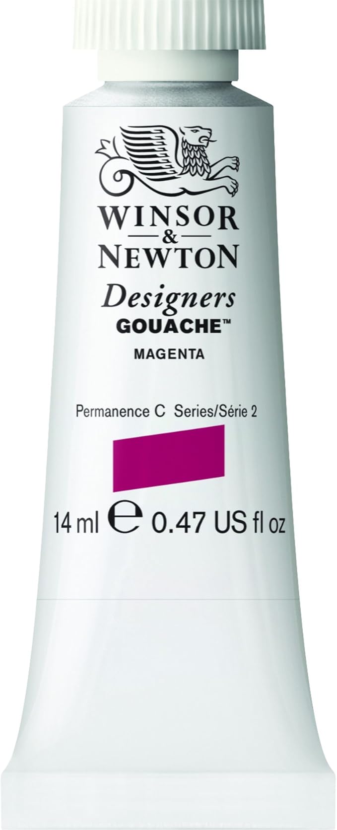 Winsor & Newton Designer's Gouache, 14 ml (0.47oz) tube, Magenta