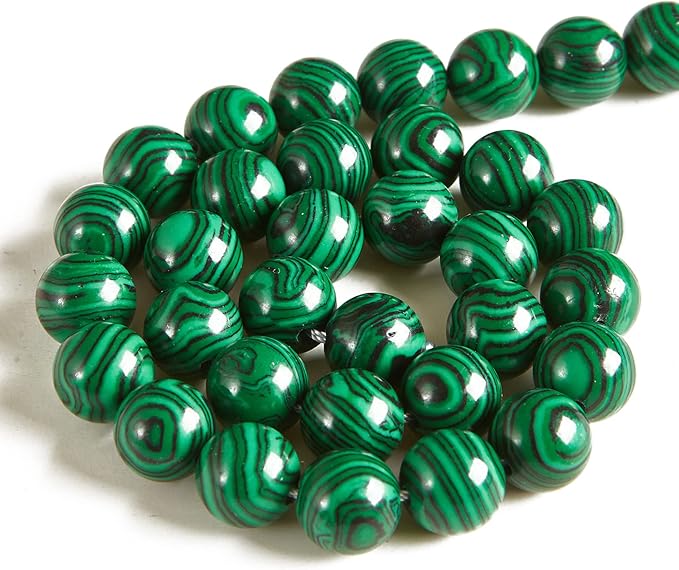 100pcs 8mm malachite beads natural gemstone beads round loose beads for jewelry making