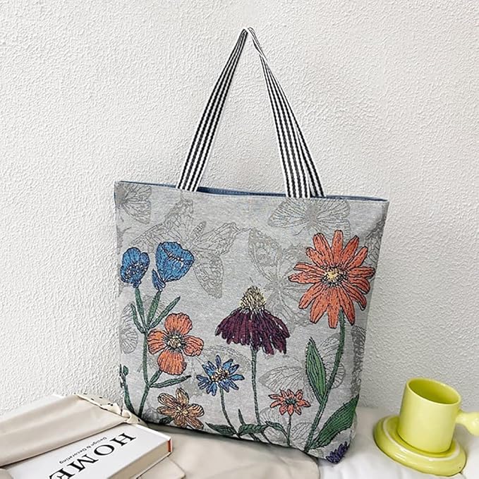 Crochet Bag Organizer for Yarn, Large Knitting Bag Portable Yarn Storage Bag for Knitting Needles Crochet Hooks (D)