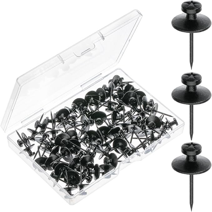 Mr. Pen- Double Headed Picture Hanging Nails, 80 Pack, Black, Picture Nails, Tacks for Wall Hangings, Wall Pins for Hanging, Wall Nails for Hanging, Thumb Tacks for Wall Hanging, Picture Hangers