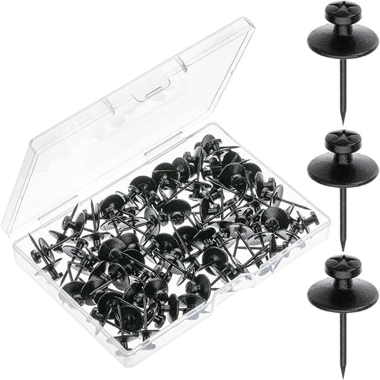 Mr. Pen- Double Headed Picture Hanging Nails, 80 Pack, Black, Picture Nails, Tacks for Wall Hangings, Wall Pins for Hanging, Wall Nails for Hanging, Thumb Tacks for Wall Hanging, Picture Hangers