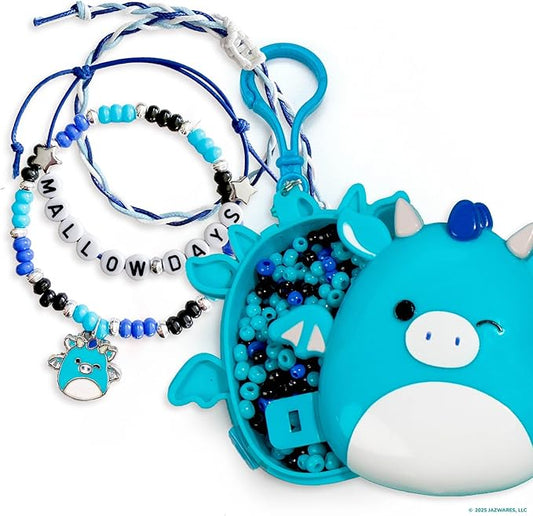 Original Squishmallows Tatiana The Dragon Bracelet Kit, Bracelet Making Kit, Friendship Bracelet Kit, Charm Bracelet, Charm Bracelet Making Kit, 7 Year Old Girl Birthday Gifts, Squishmallows for Boys