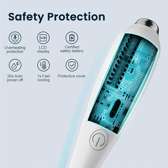 Thread Burner, USB Rechargeable Thread Zapper with LCD Display, Burn and Melt Easily, Cautery Pen for Beading, Weaving, Sewing, Leather & Jewelry Making