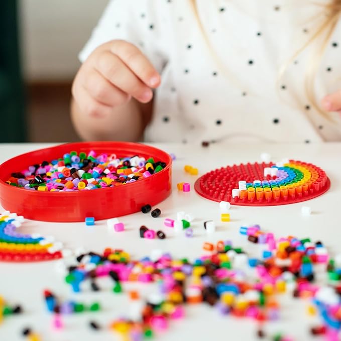 Libima 11200 Pcs 56 Colors Fuse Beads Bulk for Kids Art and Crafts Assorted Iron Beads Set Multicolored for Birthday Gift Bracelet Making Accessories (5mm)