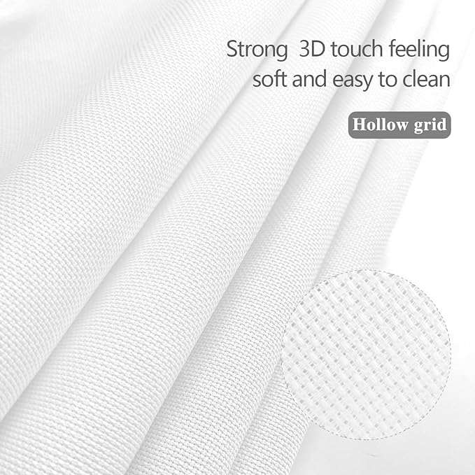 Generic Cross Stitch Aida Cloth, 14 Count, 39 x 59 inches, White