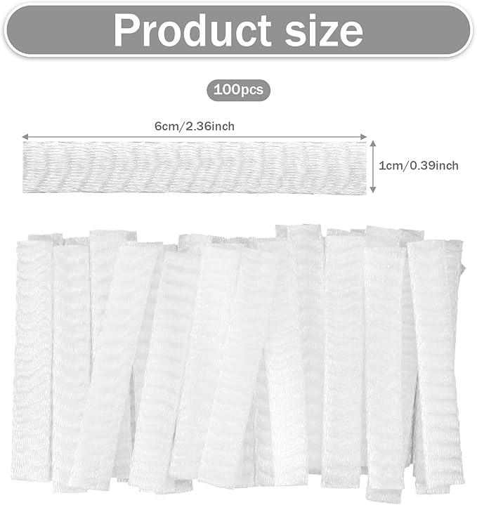 100Pcs Thread Net Spool Saver Sewing Embroidery Thread Net Mesh Spool Saver for Embroidery Sewing Quilting and Serger Threads Spools/Cones (6x1CM)