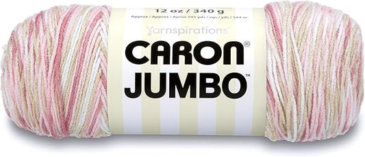 Caron Jumbo Ombre Yarn, 12 oz, Rosewood, 1 Ball
